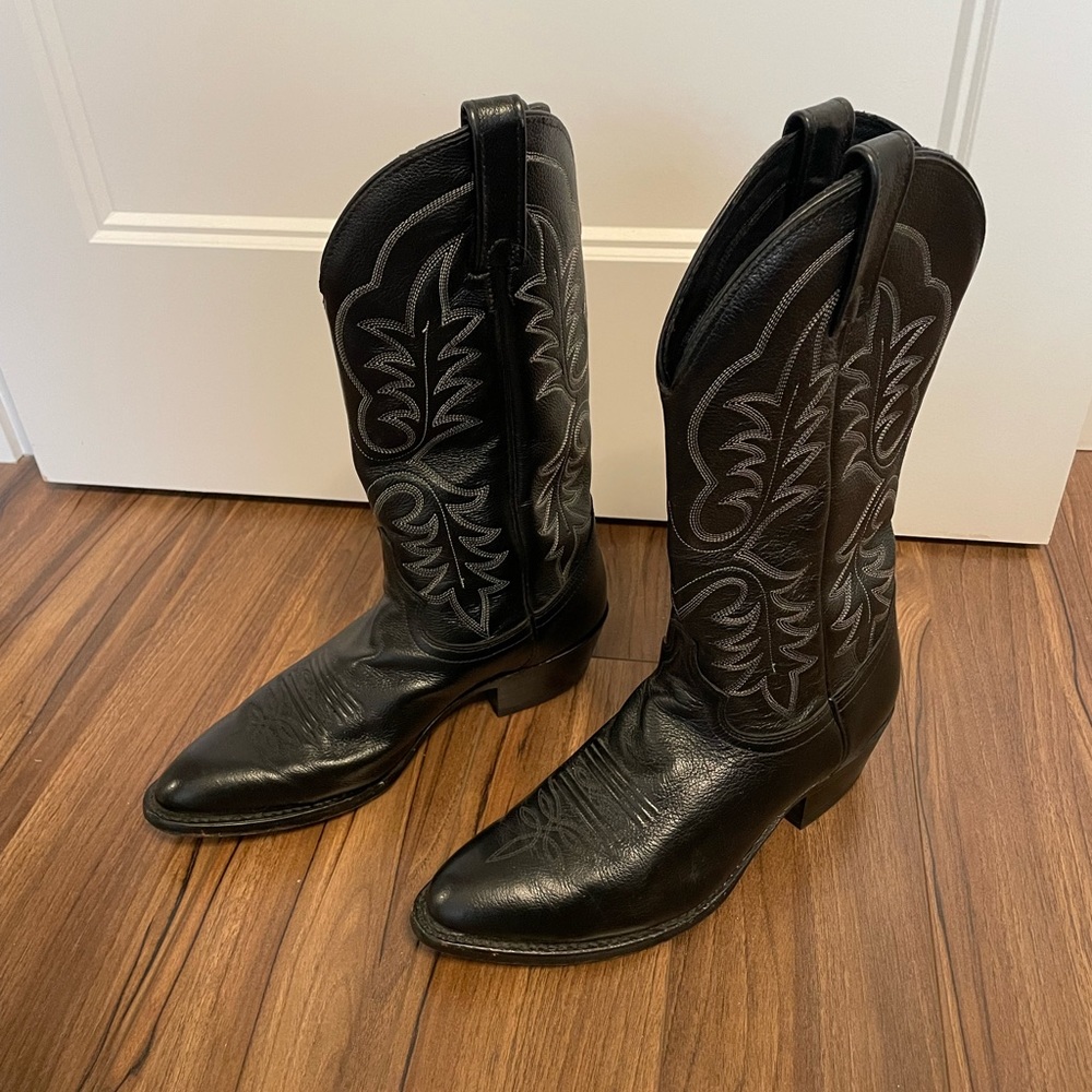 vintage leather cowboy boots
